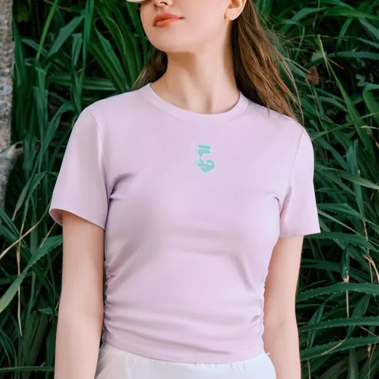 FILA FUSION FOBFUSION LIFE T Shirt Women's Lavender Butterfly-2