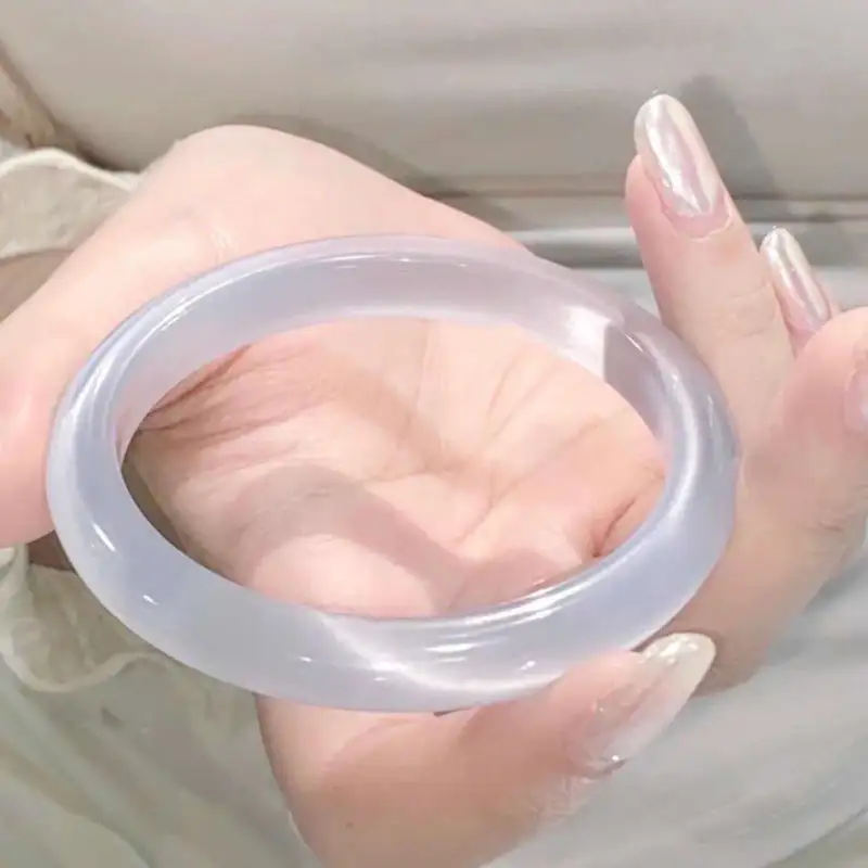 YOULING Glass Cat Eye Bangles Women's-3