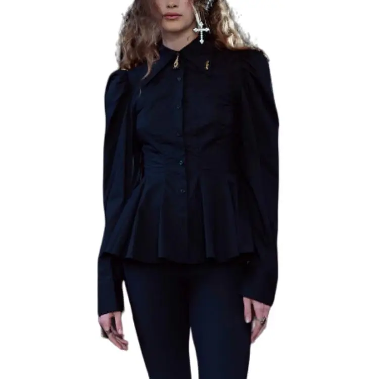 Selkie Collection FW24 Shirt Women's Black-1