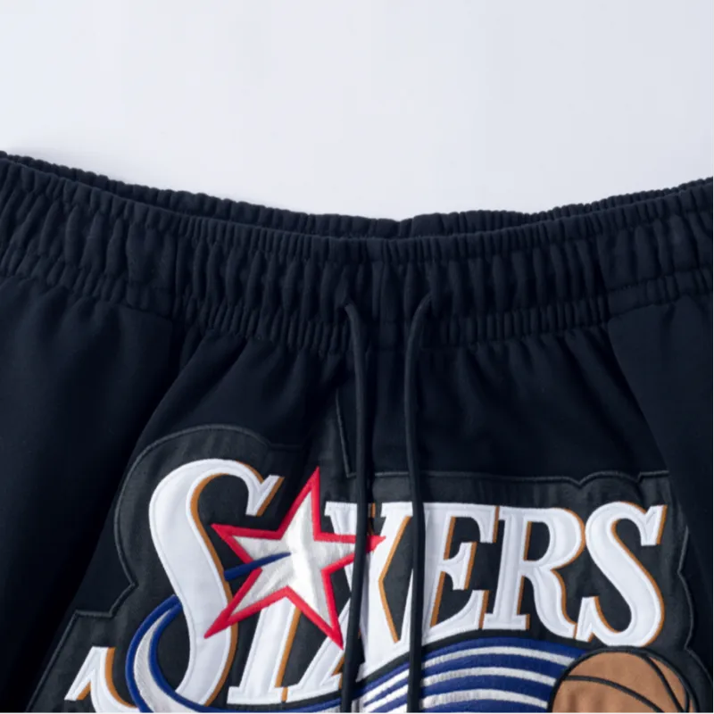 Mitchell Ness Casual Shorts Unisex Black-2