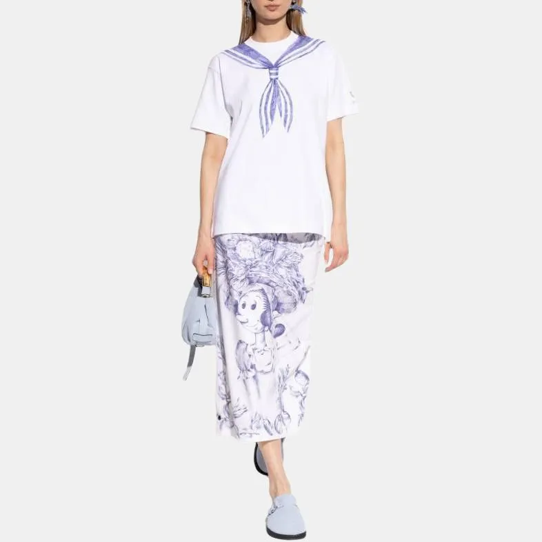 MOSCHINO Sailor Motif Crewneck T Shirt-3