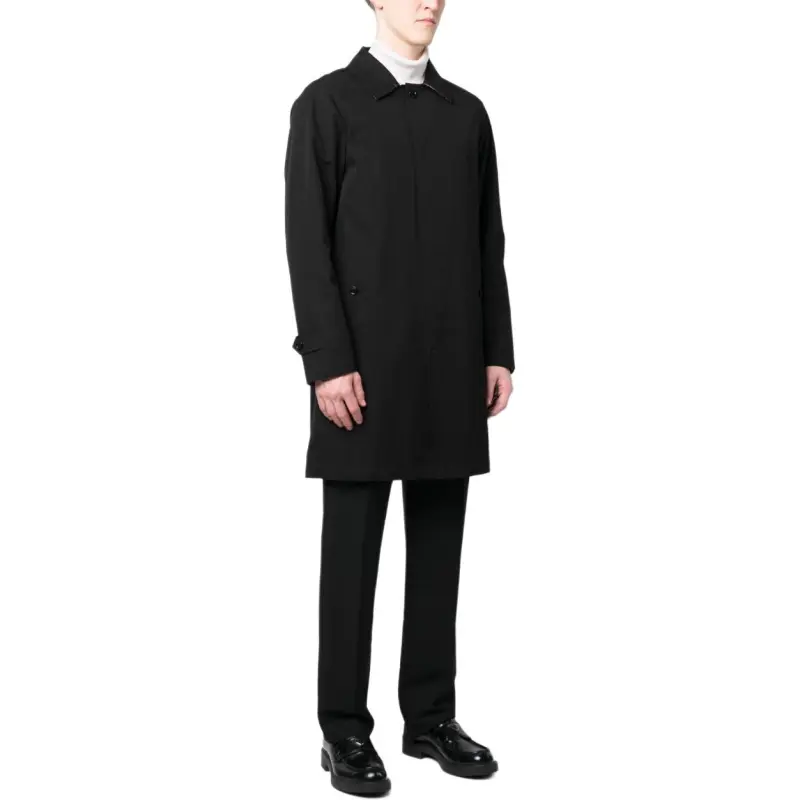 Burberry Buttoned Long Sleeved Coat-4