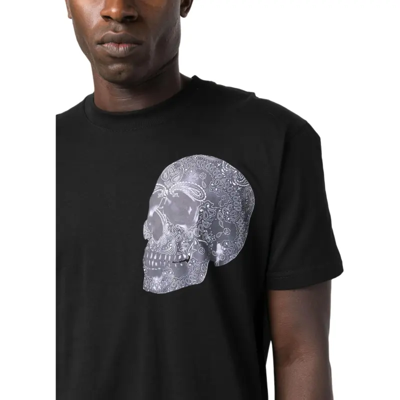 PHILIPP PLEIN Skull print Cotton T shirt-6