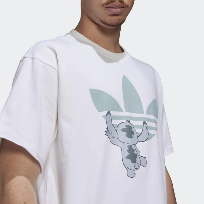 Adidas Originals x Disney Stitch T Shirt Unisex White-3
