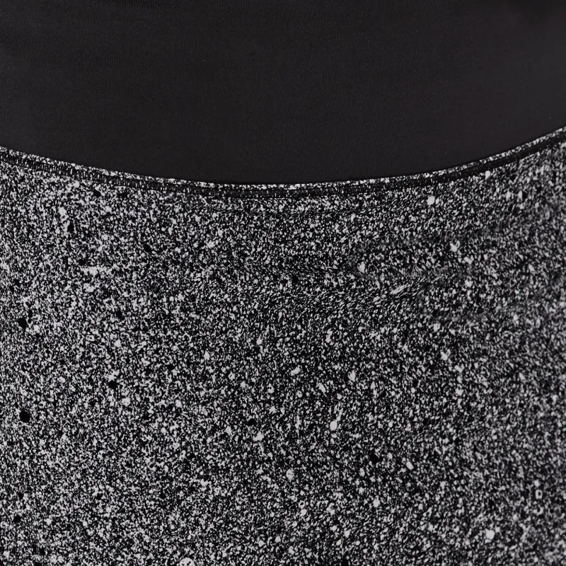 Lululemon Circuit Breaker Casual Short Skirts Women's Black And White Snow-1