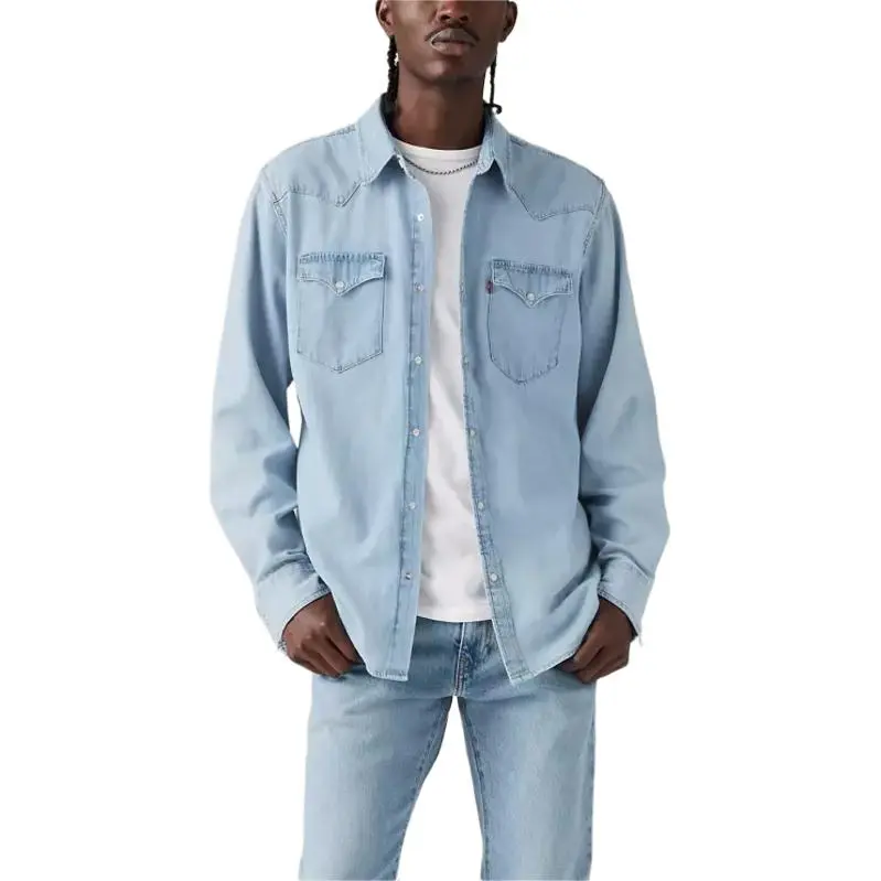 Levis Shirts Men Blue-2