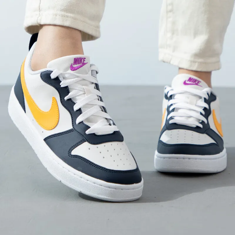 Nike Court Borough Low Recraft 'White Navy Gold' GS-5