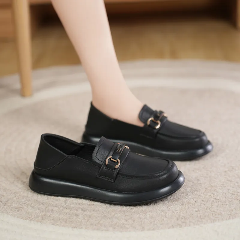 Reivanti Loafers 3cm Women's Black-1