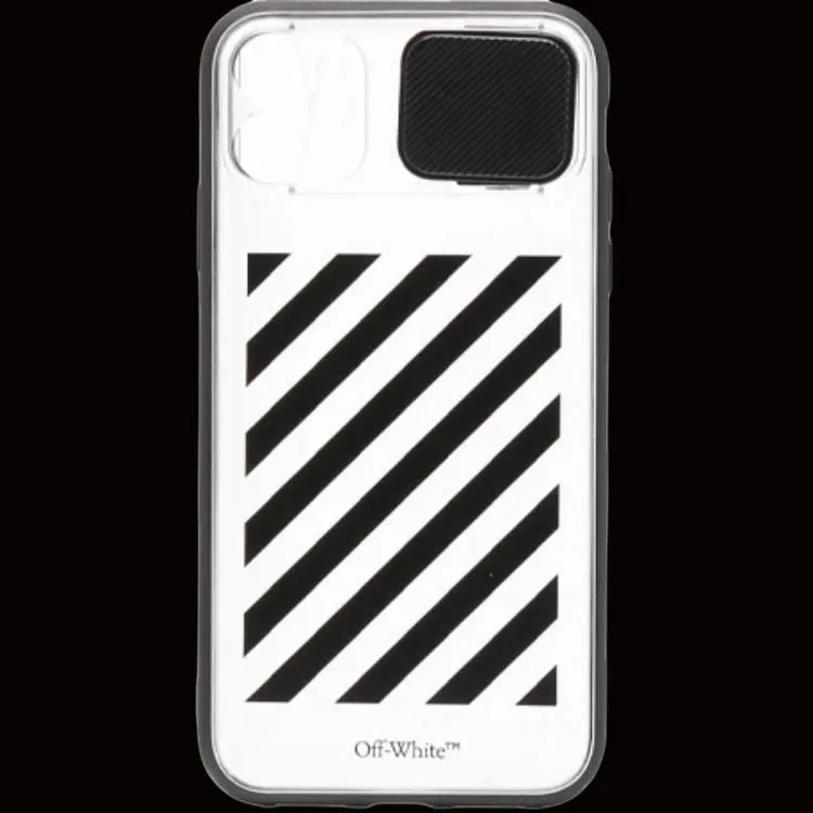 OFF WHITE Zebra Print Transparent Phone Cases Apple-1
