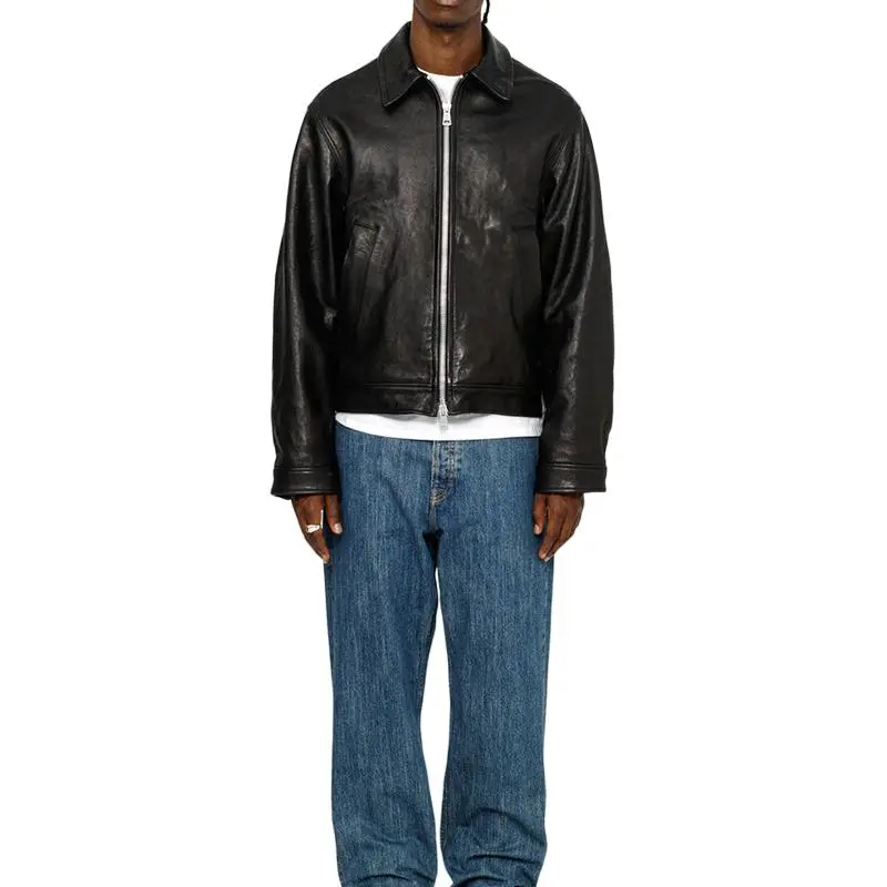Stussy X Our Legacy Work Shop Blouson Leather Jacket-5