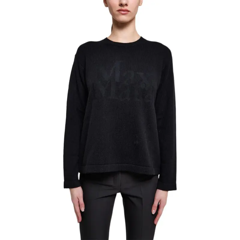 'S MAX MARA SS22 Cashmere Sweater Women's Black-2