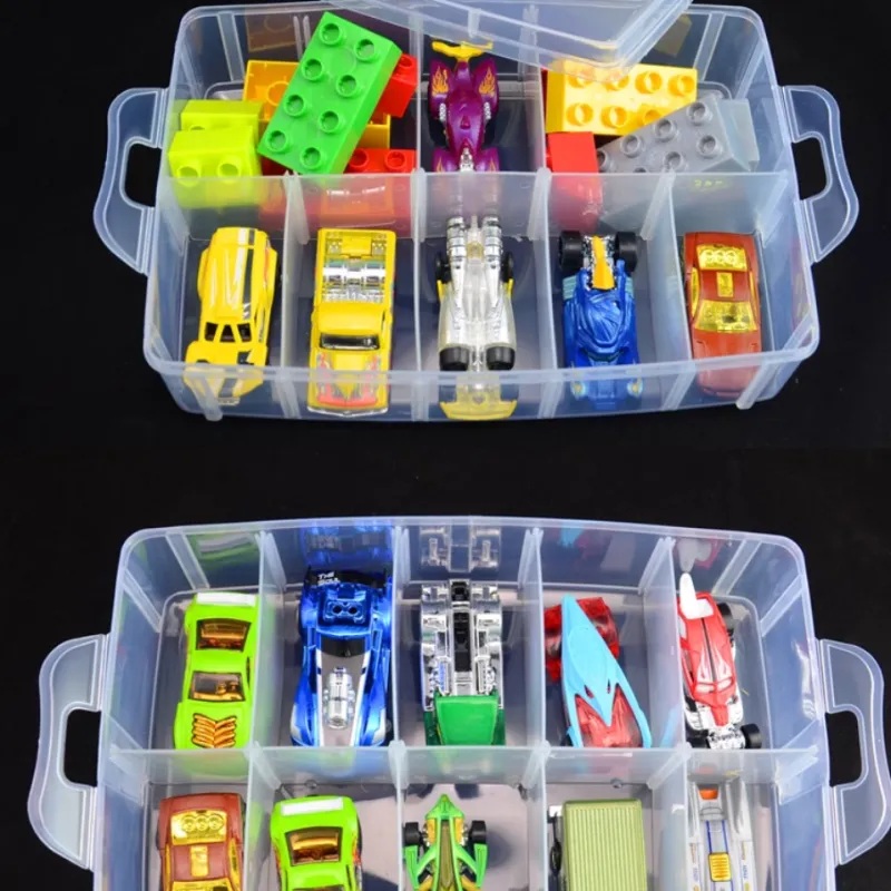 Hot Wheels Large Size Triple-Layer Storage Box Model Accessories-3