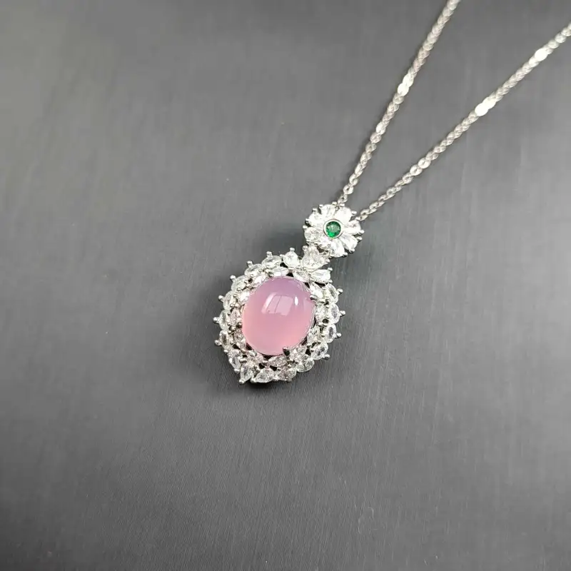 Gifts Chalcedony Necklaces Women's-7