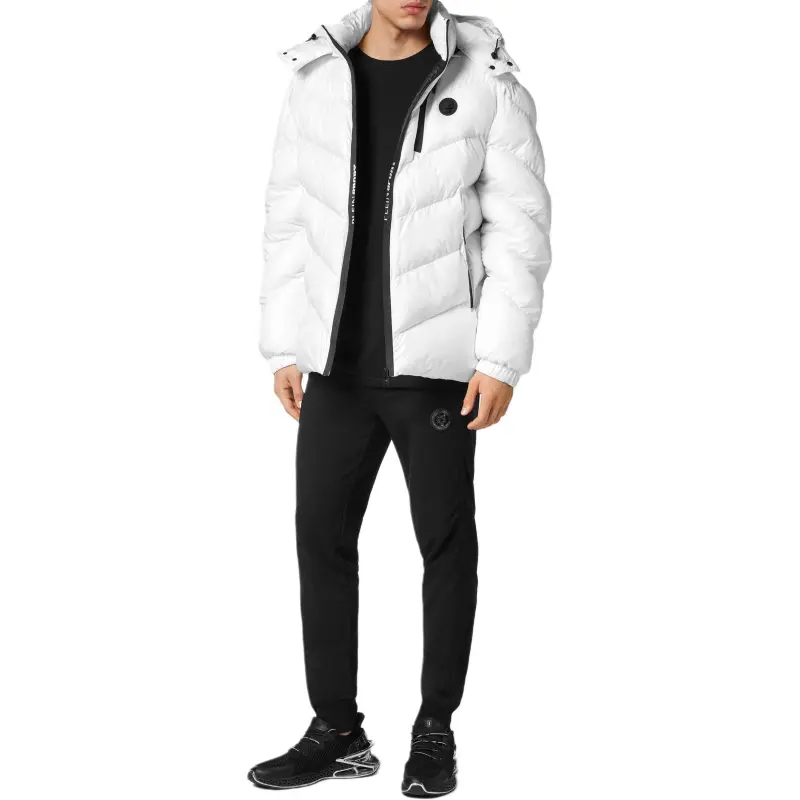 PLEIN SPORT Logo patch Puffer Jacket-1
