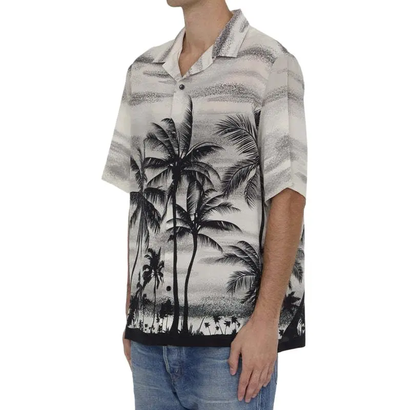 CELINE Graphic Printed Hawaiian Shirt-4