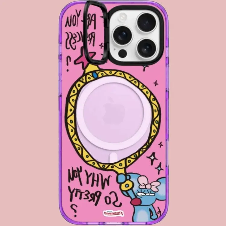 CASETIFY PC+TPU Material Mouse Magic Mirror Phone Cases Compatible With IPhone 16/5/14/13/12/11/Pro/Pro Max/Plus-1