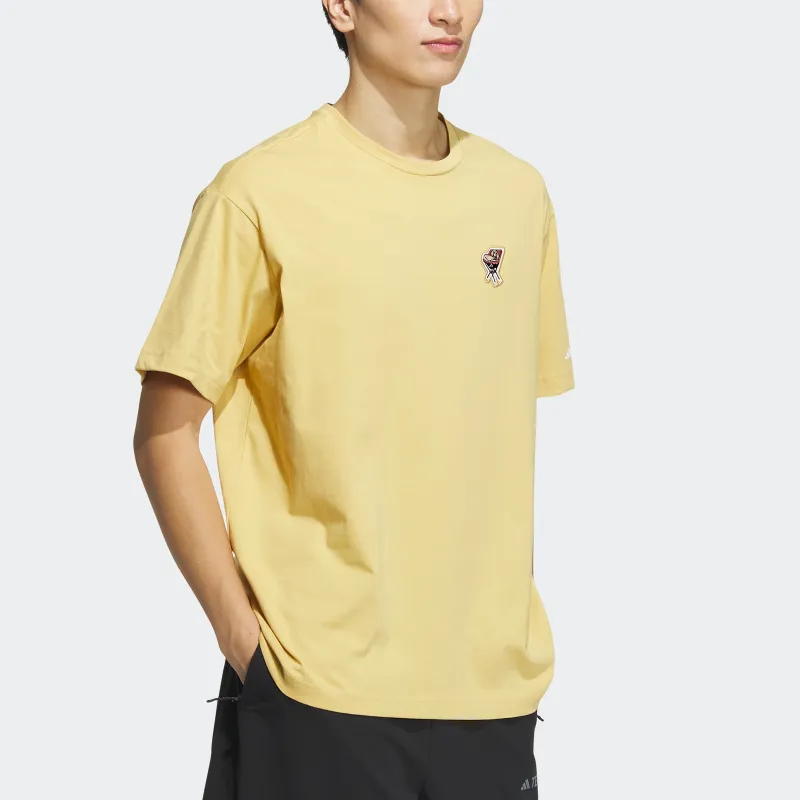 Adidas T Shirt Men's Light Yellow-3