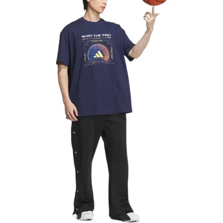 Adidas SS25 T Shirt Men's Dark Blue-2