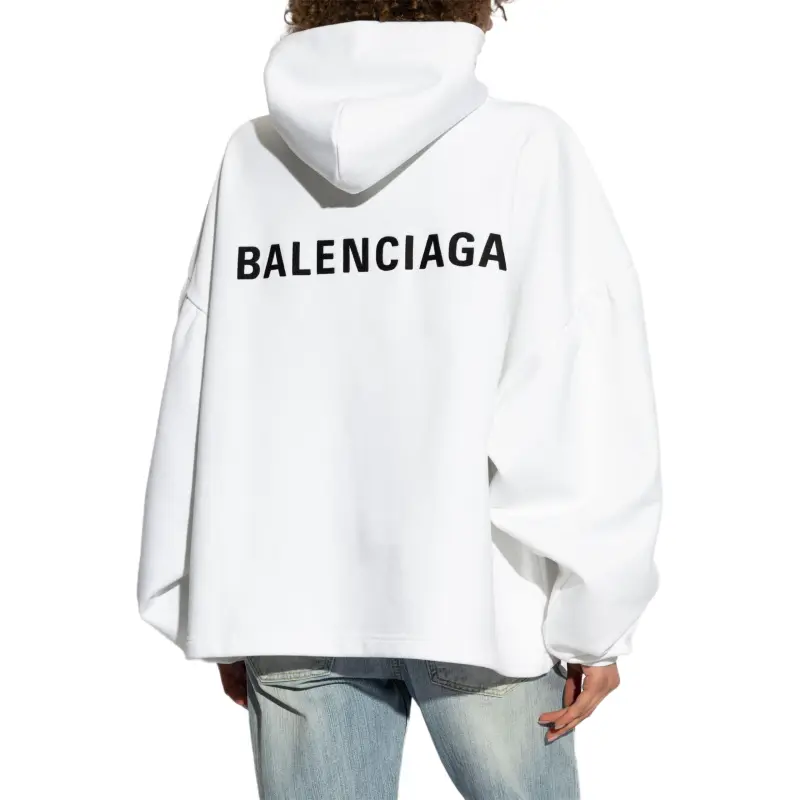 Balenciaga Logo Embroidered Hoodie-2