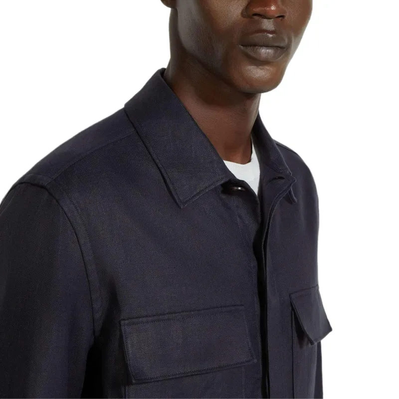 Ermenegildo Zegna Oasi Lino Overshirt-4