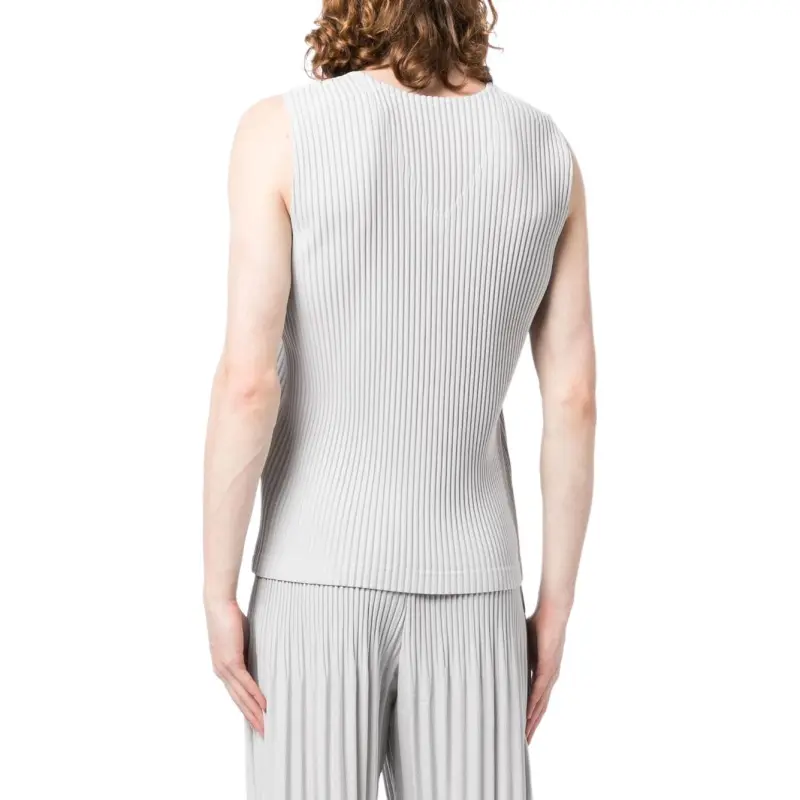 ISSEY MIYAKE Tank Tops Men Light Gray-3
