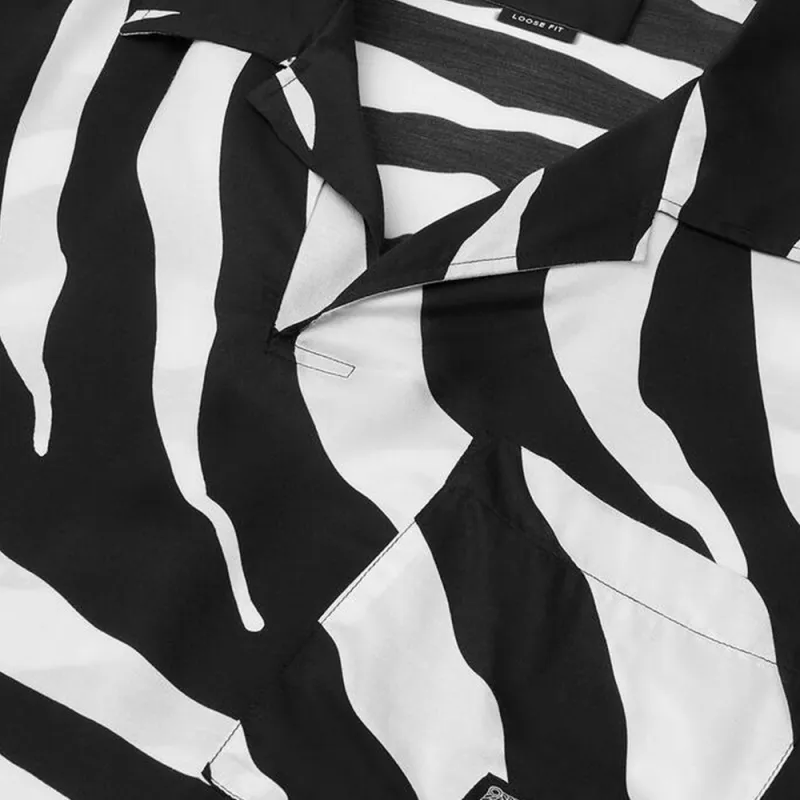 VERSACE Zebra print Short sleeve Shirt-2