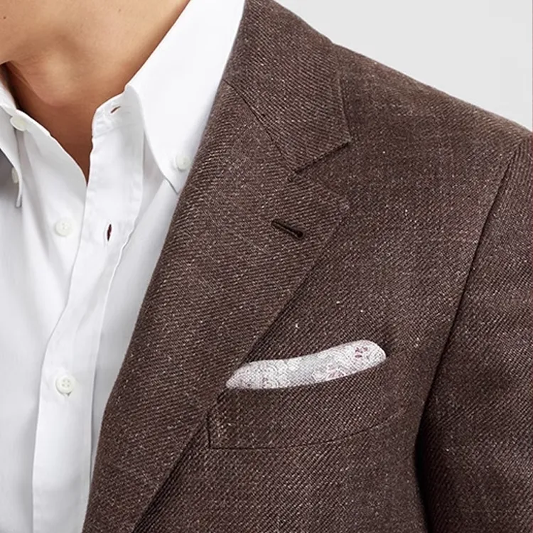 Brunello Cucinelli Double face Graphic print Pocket Square-2