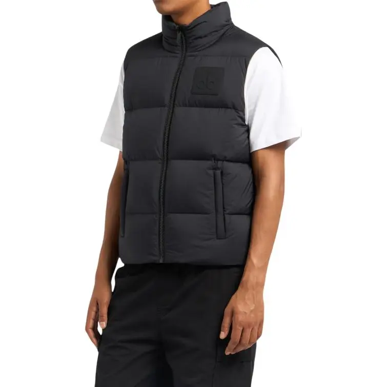 Moose Knuckles Logo Patch Reversible Down Vest-4