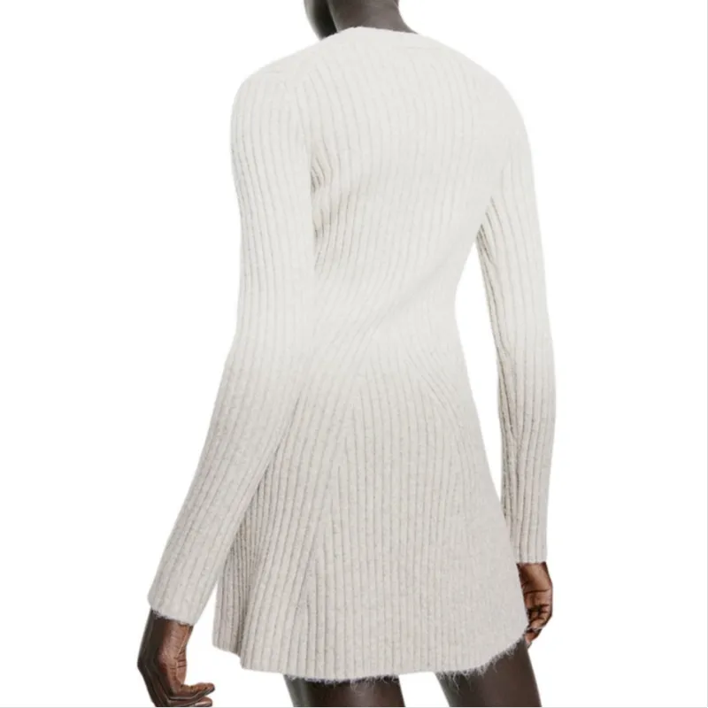 H&M Long-Sleeved Dresses Women's Mixed Light Beige-2