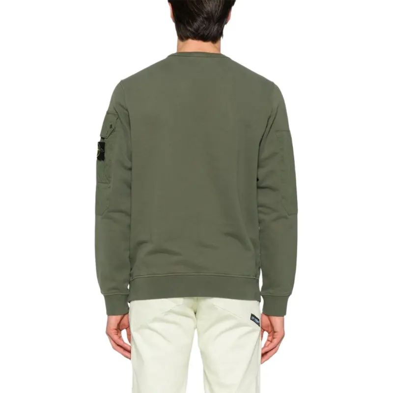 STONE ISLAND Logo Patch Crewneck Sweatshirt-4