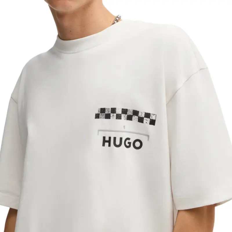 HUGO BOSS Racing Printed Jersey T Shirt-4