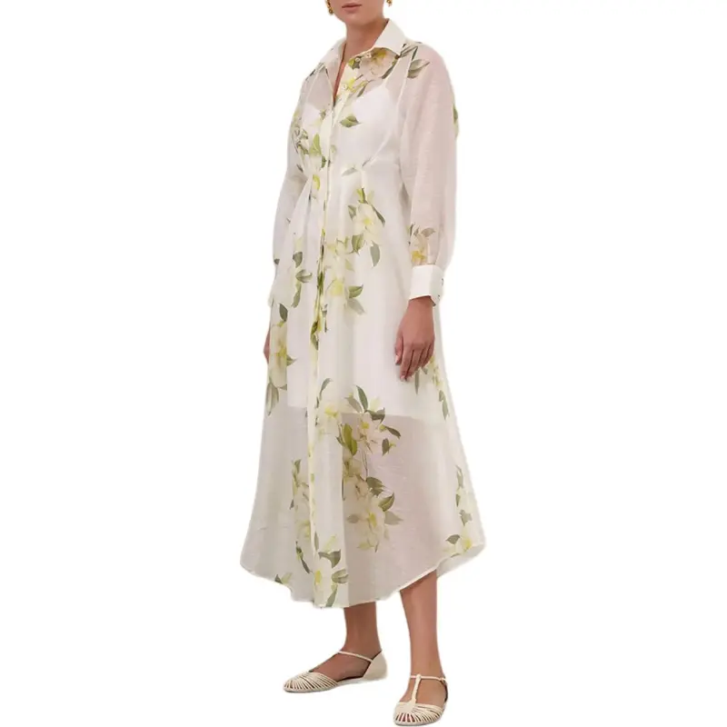 Zimmermann Harmony Floral-Printed Draped Midi Dress-4