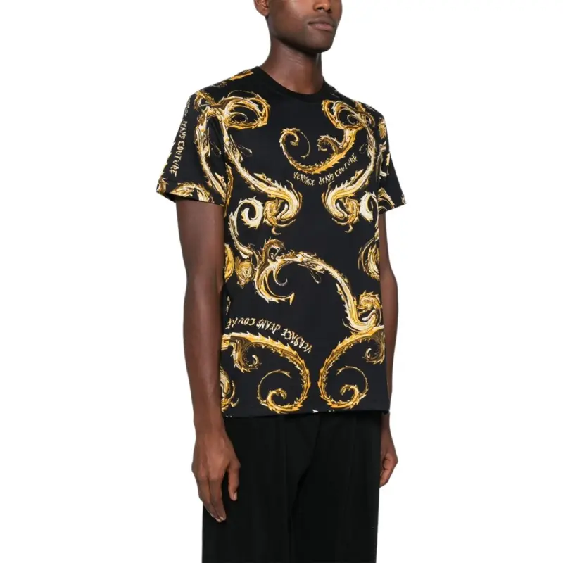 VERSACE JEANS Barocco Printed Crewneck T Shirt-3