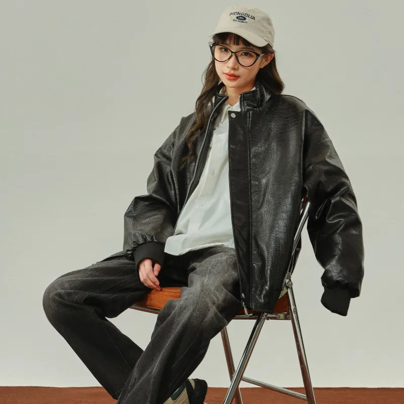 TITH Leather Jackets Unisex-3