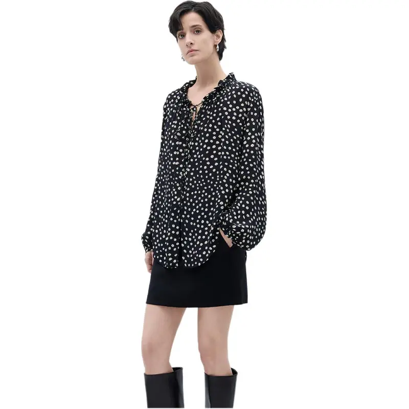 NAWEI Shirts Women's Black-7