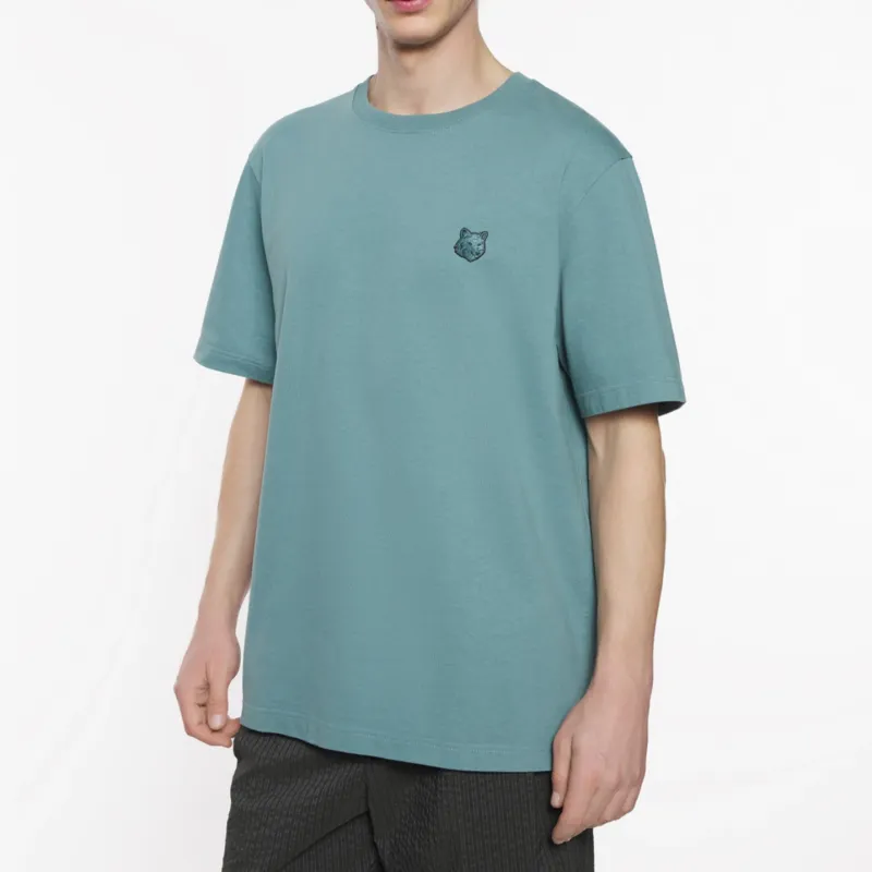 Maison Kitsune Bold Fox Head Patch Crewneck T Shirt-2