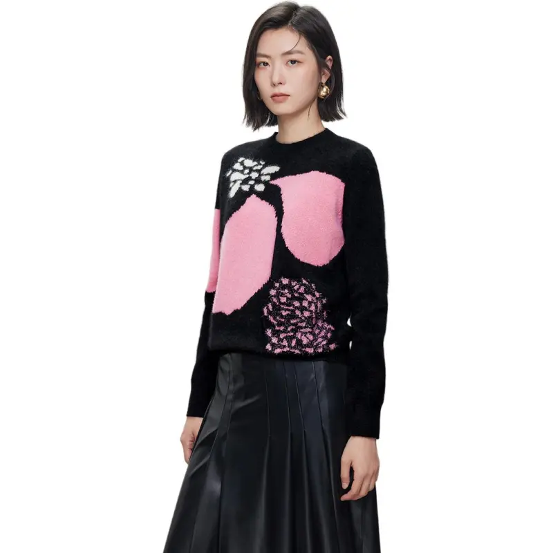 Yu Qianwen Sweater Women's Black-2