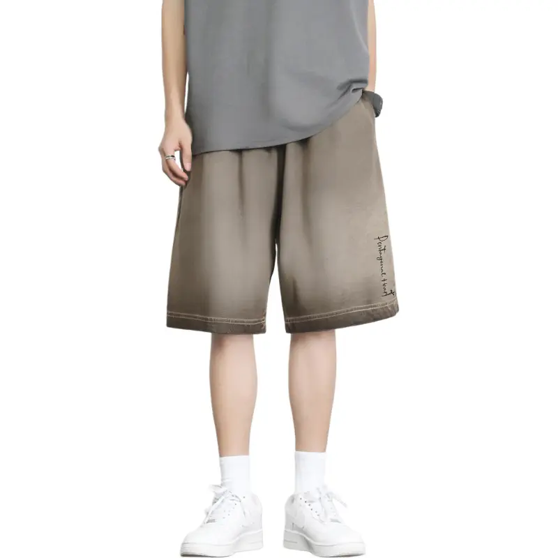 PENTAGONAL HEART Knitted Fabric Casual Shorts Unisex-11