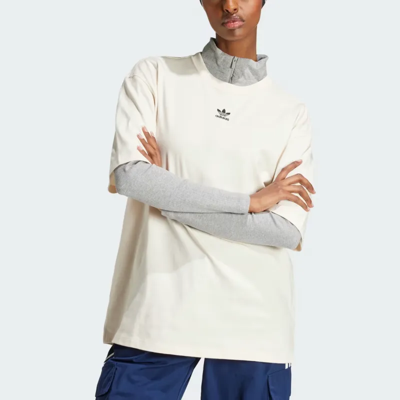 Adidas Women's Essentials Boyfriend T Shirt Wonder White-1