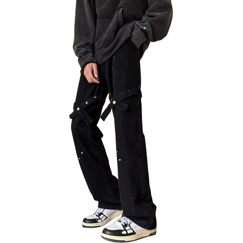 ACHIEVE ACHV Jeans Unisex Black-3