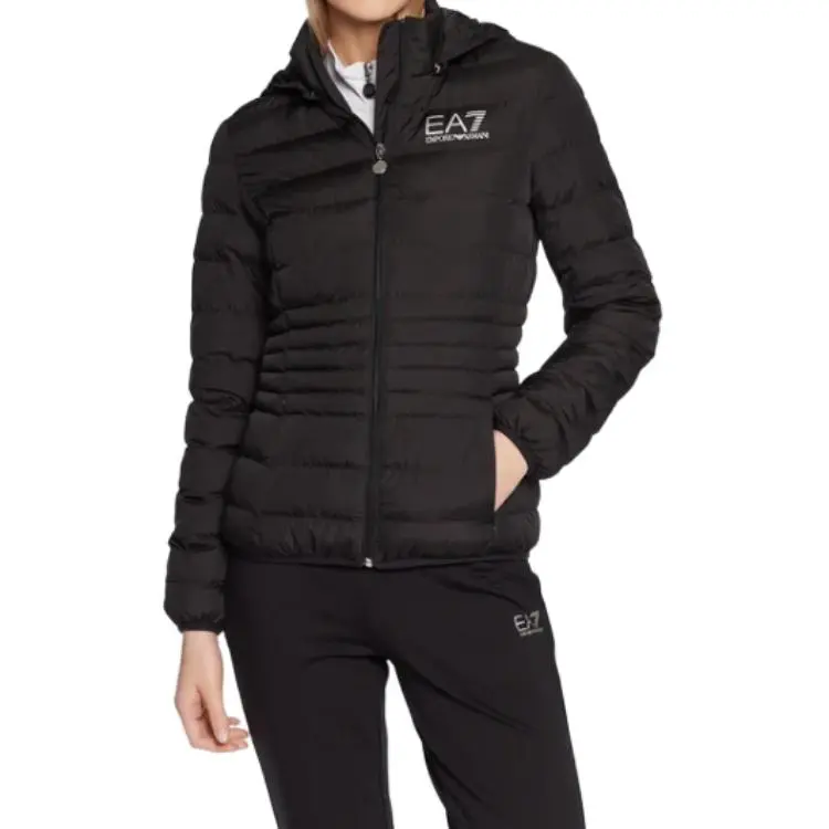 EMPORIO ARMANI Logo-Printed Zipped Puffer Jacket-2