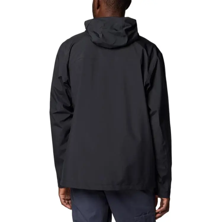 Columbia Hiking Waterproof And Windproof To Keep Warm Windbreaker Jacket Men's Black-1