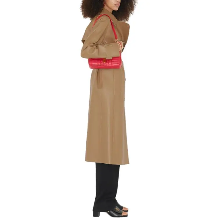 Burberry Leather Jacket Women's Camel-3