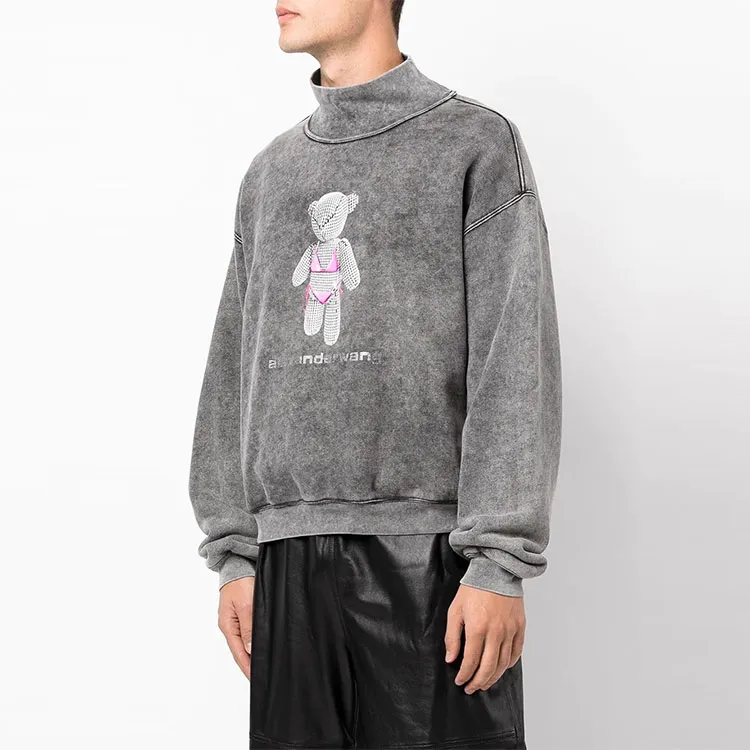 Alexander Wang Sweatshirts Unisex Gray-4