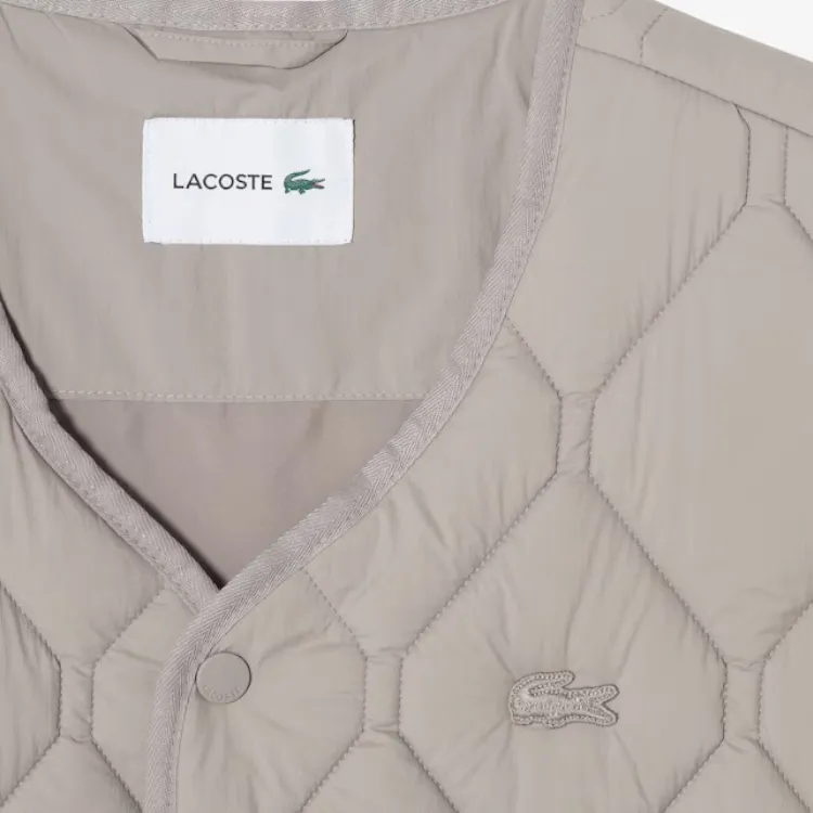 LACOSTE Vests Men Khaki-5