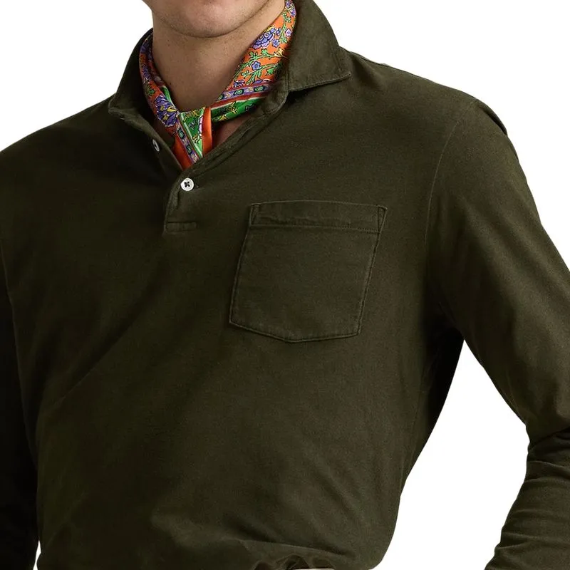 Polo Ralph Lauren SS25 Polo Shirt Men's Brown Green-4