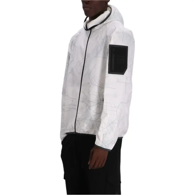 HUGO BOSS Allover Reflective Printed Hooded Jacket-3