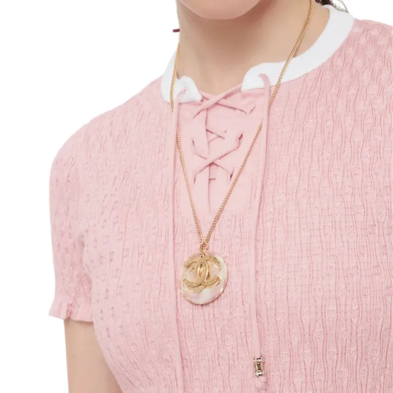 CHANEL FW24 T-Shirt Women's Light Pink-2