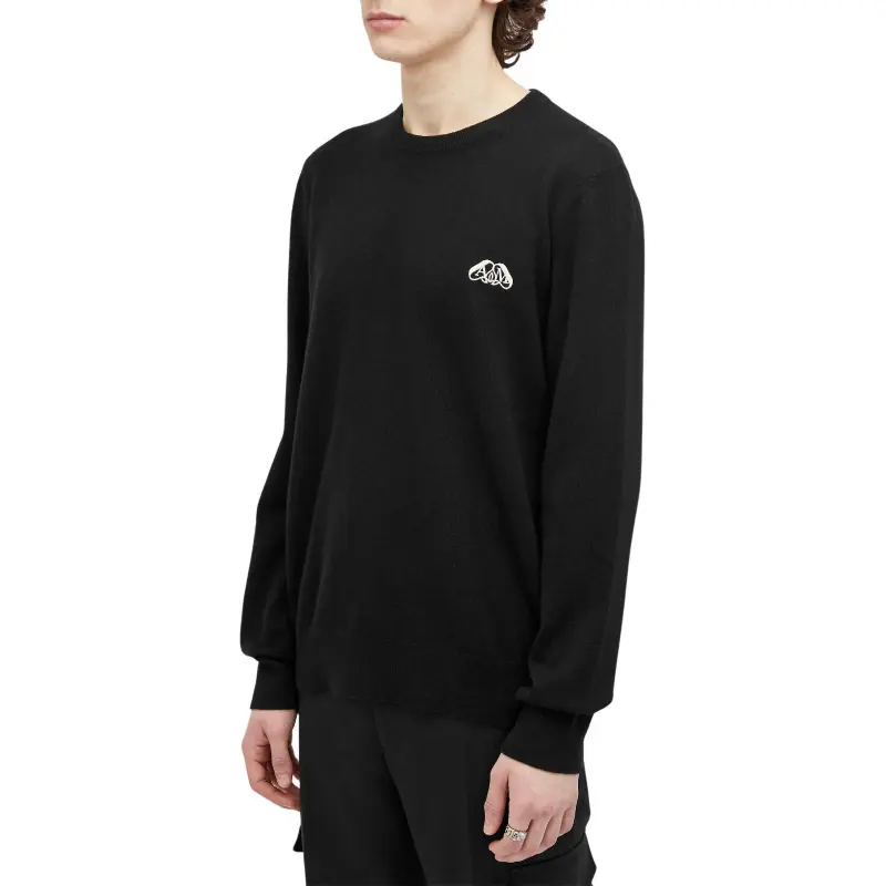 Alexander McQueen Logo Embroidered Crewneck Jumper-2