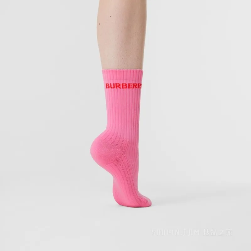 Burberry Mid-Calf Socks Women's 1 Pack Pink-3